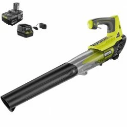 Promo π RYOBI ONE+ 18V 100 MPH 280 CFM Cordless Battery Variable-Speed Jet Fan Leaf Blower with 4.0 Ah Battery and Charger π€©