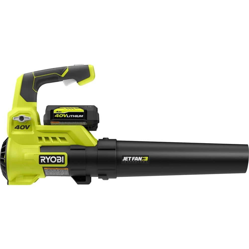 Top 10 ๐ RYOBI 40V 110 MPH 525 CFM Cordless Battery Variable-Speed Jet Fan Leaf Blower with 4.0 Ah Battery and Charger ๐ - Image 8
