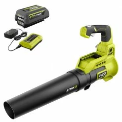 Top 10 🌟 RYOBI 40V 110 MPH 525 CFM Cordless Battery Variable-Speed Jet Fan Leaf Blower with 4.0 Ah Battery and Charger 🌟
