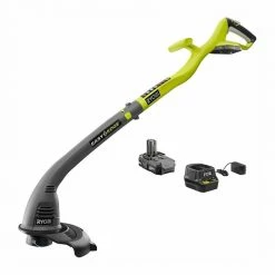 New 🔥 RYOBI ONE+ 18V 10 in. Cordless Battery String Trimmer and Edger with 1.5 Ah Battery and Charger 🎁