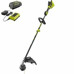 Discount π₯° RYOBI 40V Brushless Cordless Battery Attachment Capable String Trimmer with 4.0 Ah Battery and Charger π