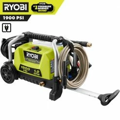 Wholesale 🛒 RYOBI 1900 PSI 1.2 GPM Cold Water Wheeled Electric Pressure Washer 🤩