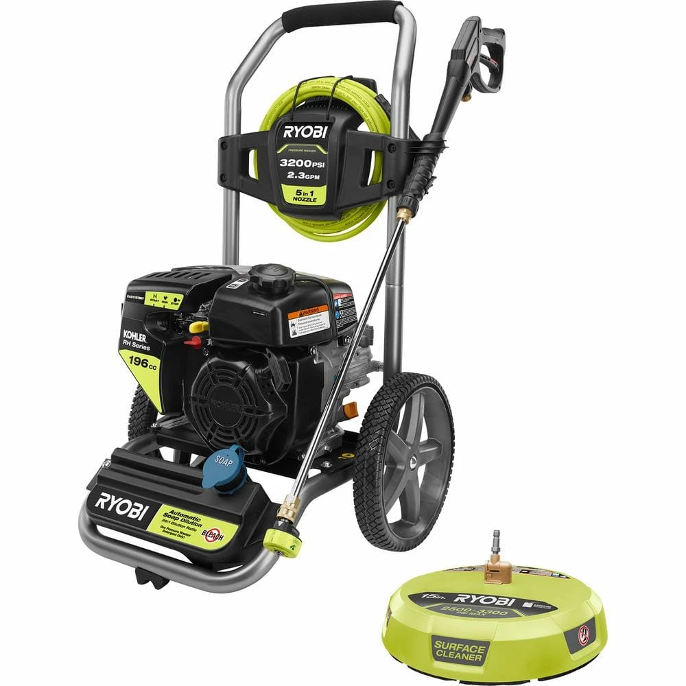 Best Pirce π RYOBI 3200 PSI 2.3 GPM Cold Water 196cc Kohler Gas Pressure Washer and 15 in. Surface Cleaner π - Image 6