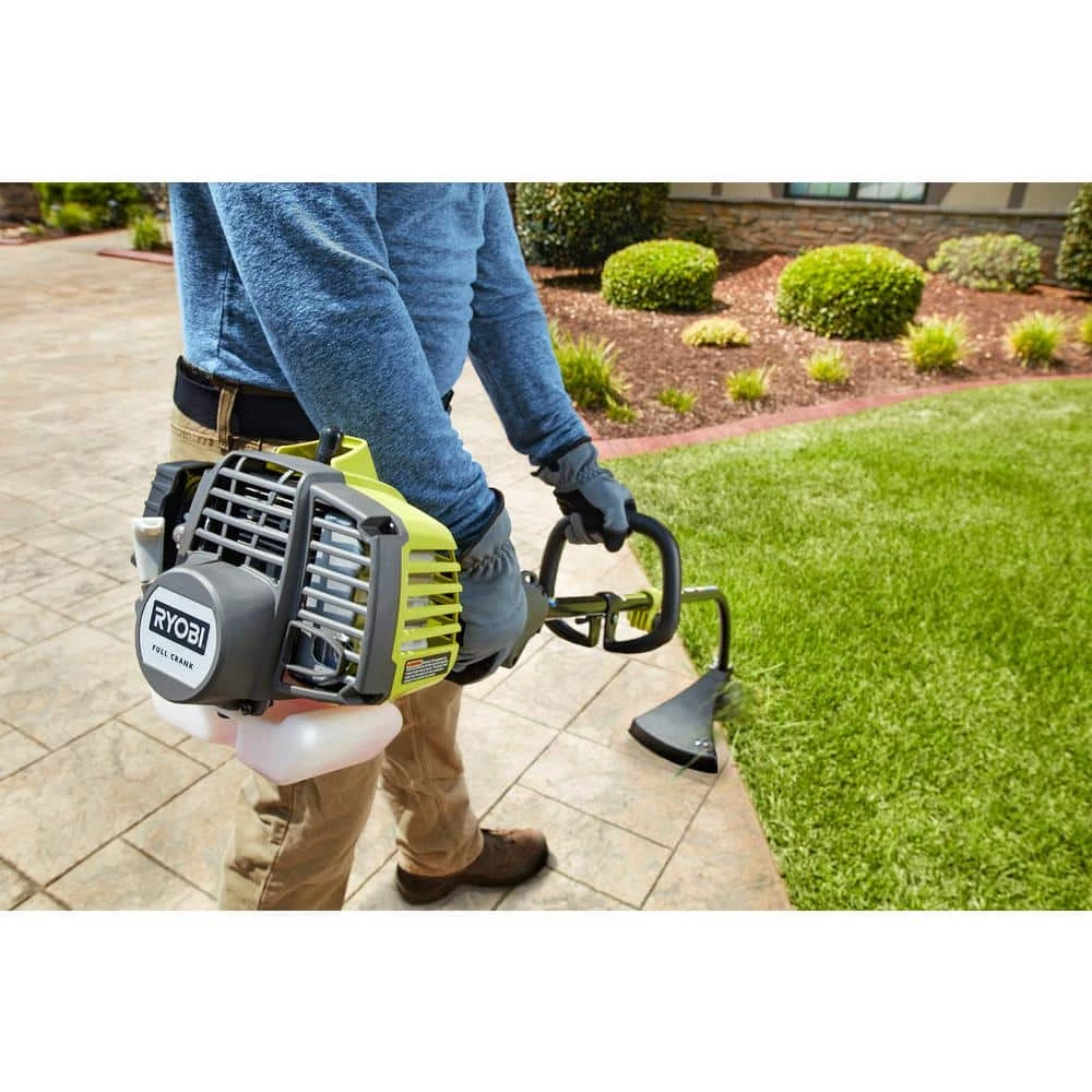 Budget β€οΈ RYOBI 25 cc 2-Stroke Attachment Capable Full Crank Curved Shaft Gas String Trimmer π - Image 2