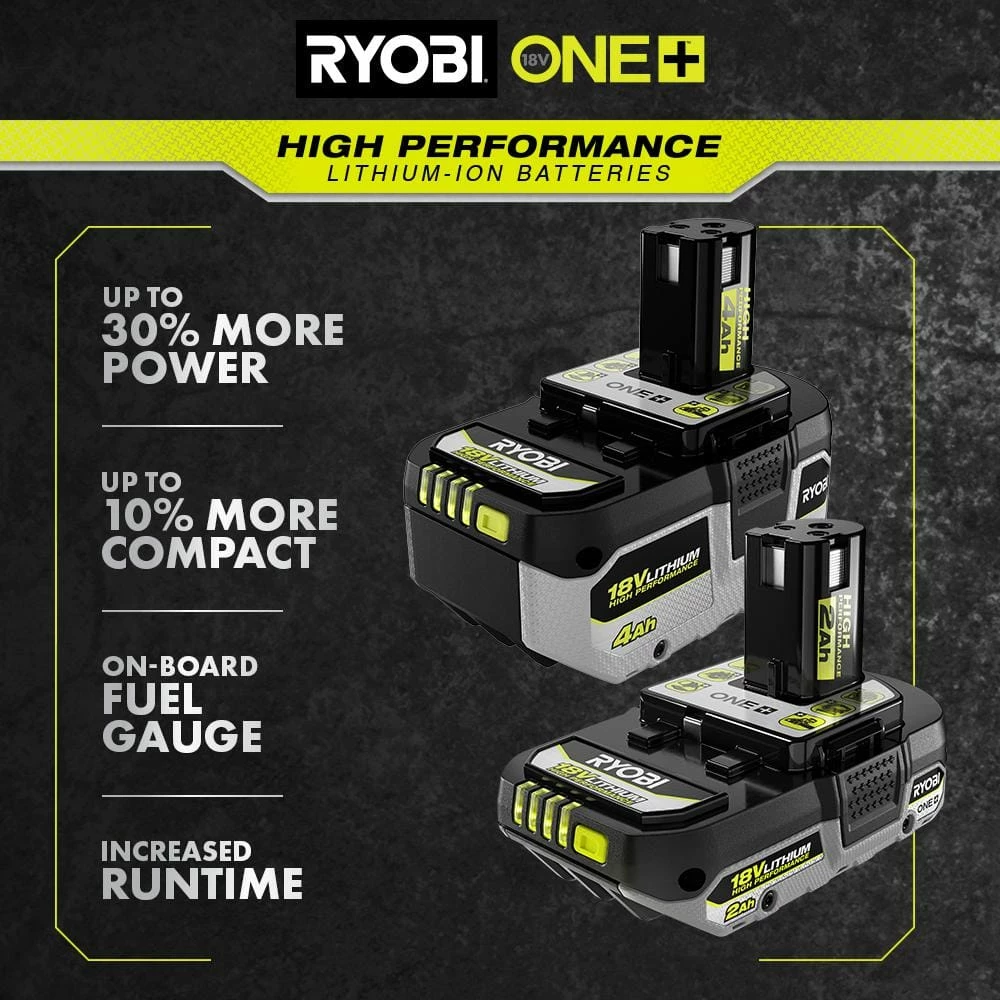 Buy π RYOBI ONE+ 18V HIGH PERFORMANCE Lithium-Ion 4.0 Ah Battery (2-Pack) π - Image 10