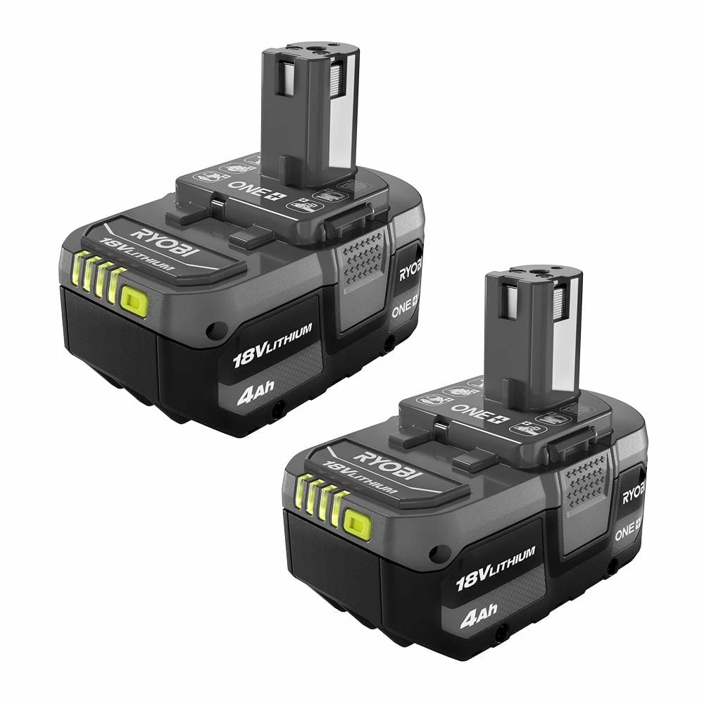 Coupon π RYOBI ONE+ 18V Lithium-Ion 4.0 Ah Battery (2-Pack) π