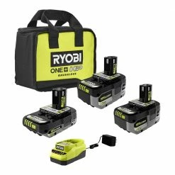 Brand new 👍 RYOBI ONE+ 18V Lithium-Ion HIGH PERFORMANCE Starter Kit with 2.0 Ah Battery, 4.0 Ah Battery, 6.0 Ah Battery, Charger, and Bag 🔥