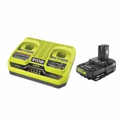 Brand new 😉 RYOBI ONE+ 18V 2.0 Ah Battery and Dual Port Charger Kit ⭐