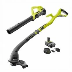 Top 10 🎁 RYOBI ONE+ 18V Cordless String Trimmer/Edger and Blower/Sweeper Combo Kit with 2.0 Ah Battery and Charger 👏