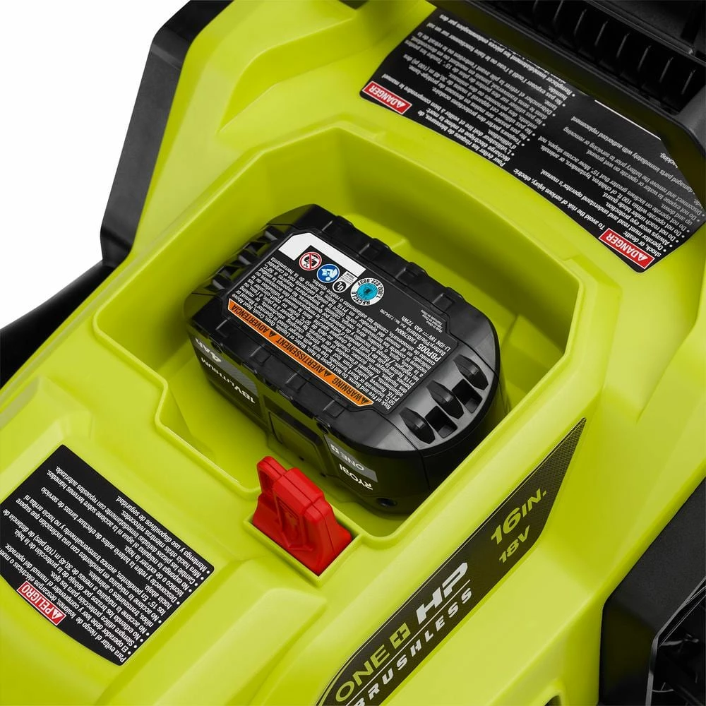 Buy β RYOBI ONE+ HP 18V Brushless 16 in. Cordless Battery Walk Behind Push Lawn Mower with (2) 4.0 Ah Batteries and (1) Charger π - Image 11