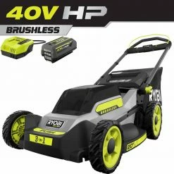 Discount 💯 RYOBI 40V HP Brushless 20 in. Cordless Battery Walk Behind Push Mower with 6.0 Ah Battery and Charger 🔔