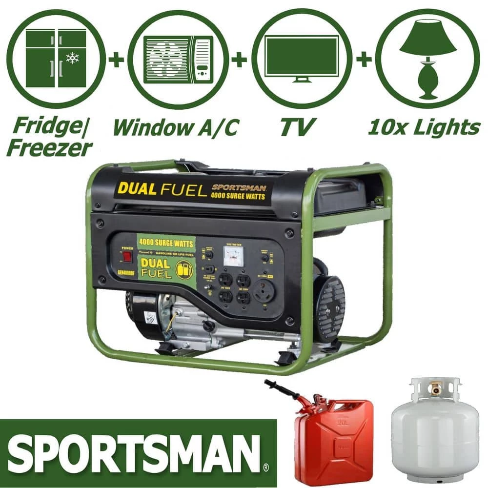 Discount ๐ Sportsman 4,000/3,500-Watt Recoil Start Dual Fuel Gasoline Propane Portable Generator with CO Detector Auto-Shutoff ๐ - Image 2